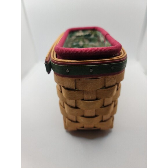 Longaberger 2004 Holiday Helper Basket and Holly Liner And Protector - Picture 4 of 16
